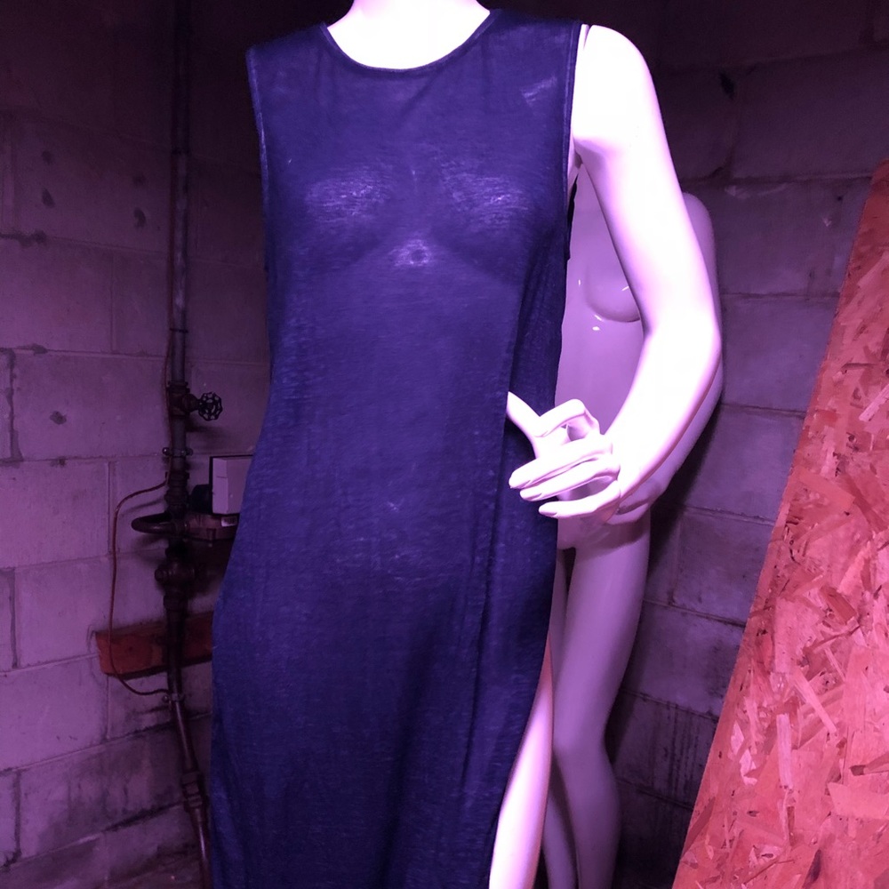 Navy Blue Shirt-Dress